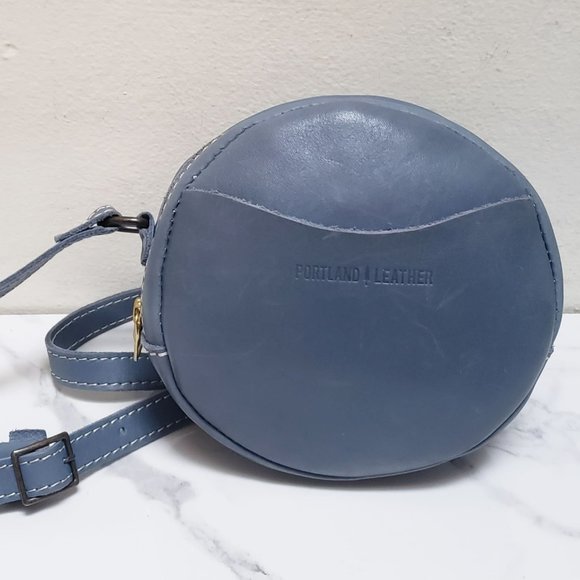 Portland Leather Handbags - Portland Leather Goods Unicorn Bluebell Circle Crossbody